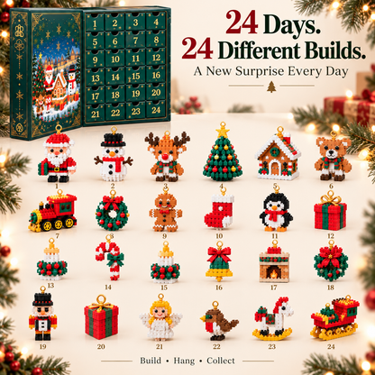 Toaimer®🎅 Christmas Countdown Brick Building Advent Calendar For Families