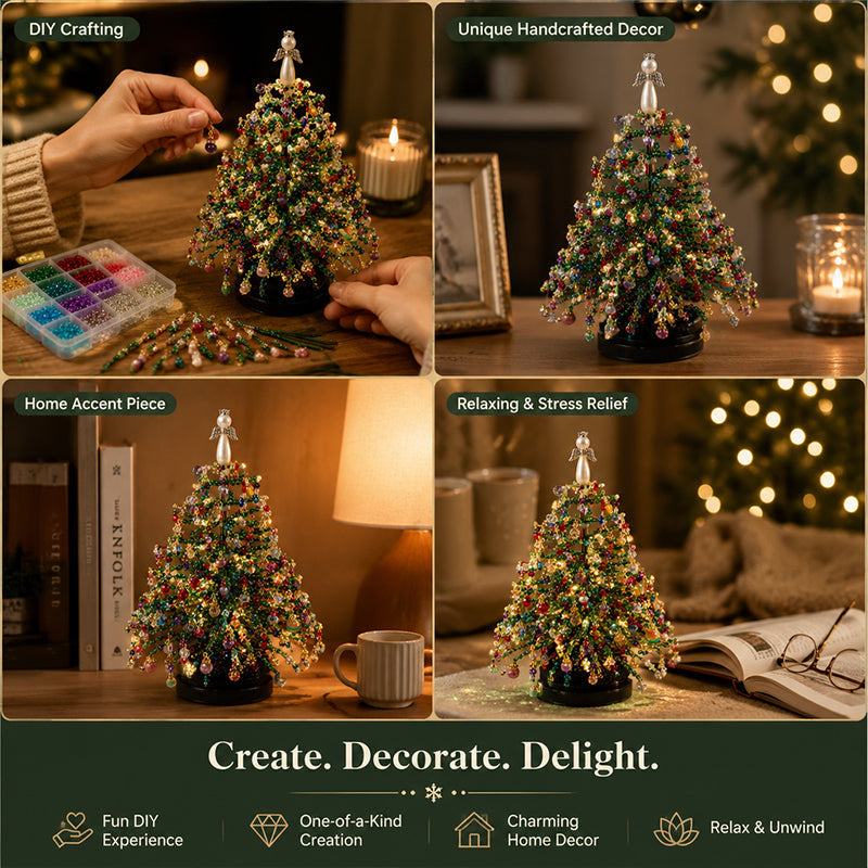Toaimer®🎄 DIY Beaded Christmas Tree Kit – 5 Unique Styles