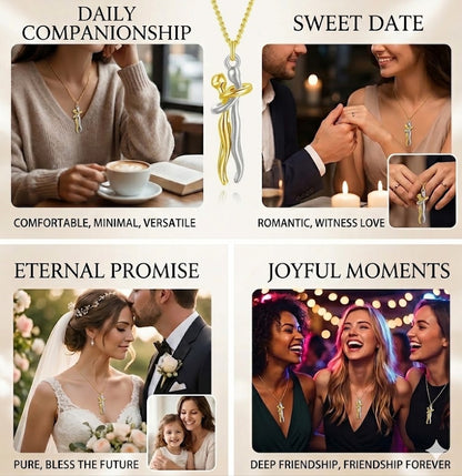 🔥90%off TODAY!丨Oneswear® Forever Embrace Necklace – A Symbol of Love & Connection--Gift Box Packaging🎁