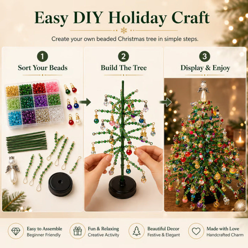 Toaimer®🎄 DIY Beaded Christmas Tree Kit – 5 Unique Styles