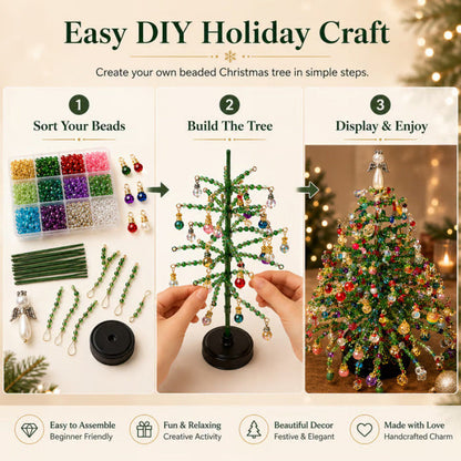 Toaimer®🎄 DIY Beaded Christmas Tree Kit – 5 Unique Styles