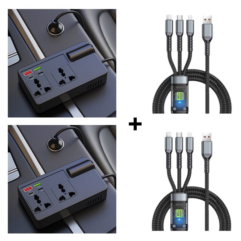Billhol®🔥2026 New Arrivals: 55% Off for Limited Time!🔥🔋Portable Car Inverter 12V/24V to 220V with Digital Display