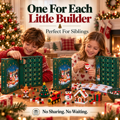 Toaimer®🎅 Christmas Countdown Brick Building Advent Calendar For Families