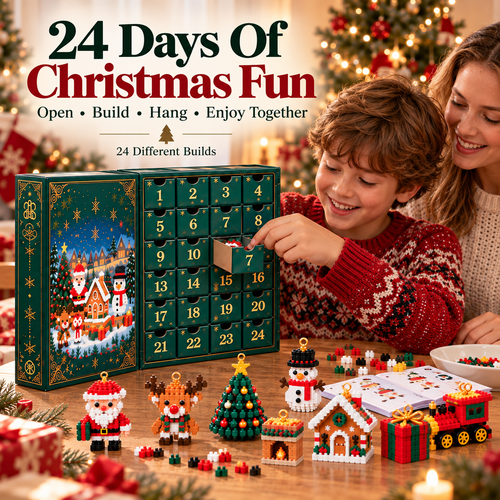 Toaimer®🎅 Christmas Countdown Brick Building Advent Calendar For Families
