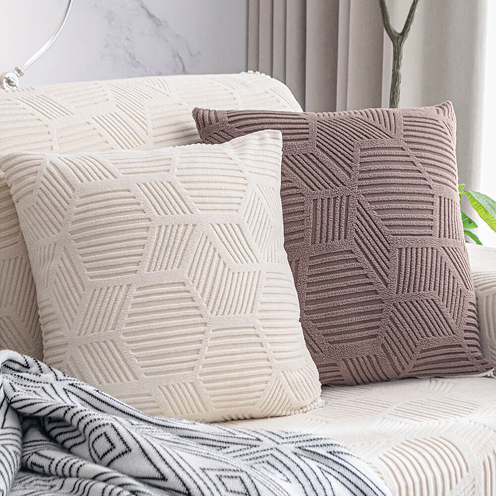 Honeycomb Pattern Water-resistant Stretch Full-Cover Magic Couch Cover
