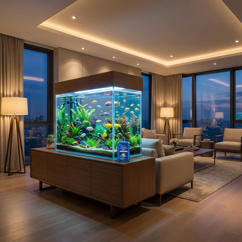 Simple liquid aquarium clarifier application