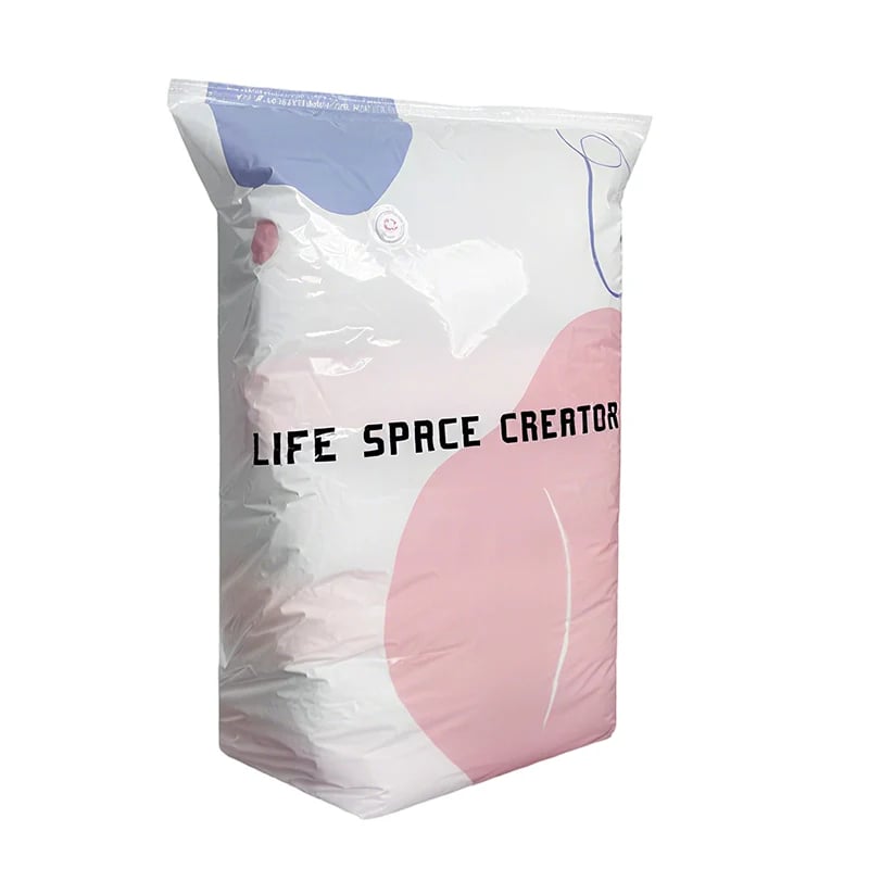 Large-capacity no-pump vacuum storage bag
