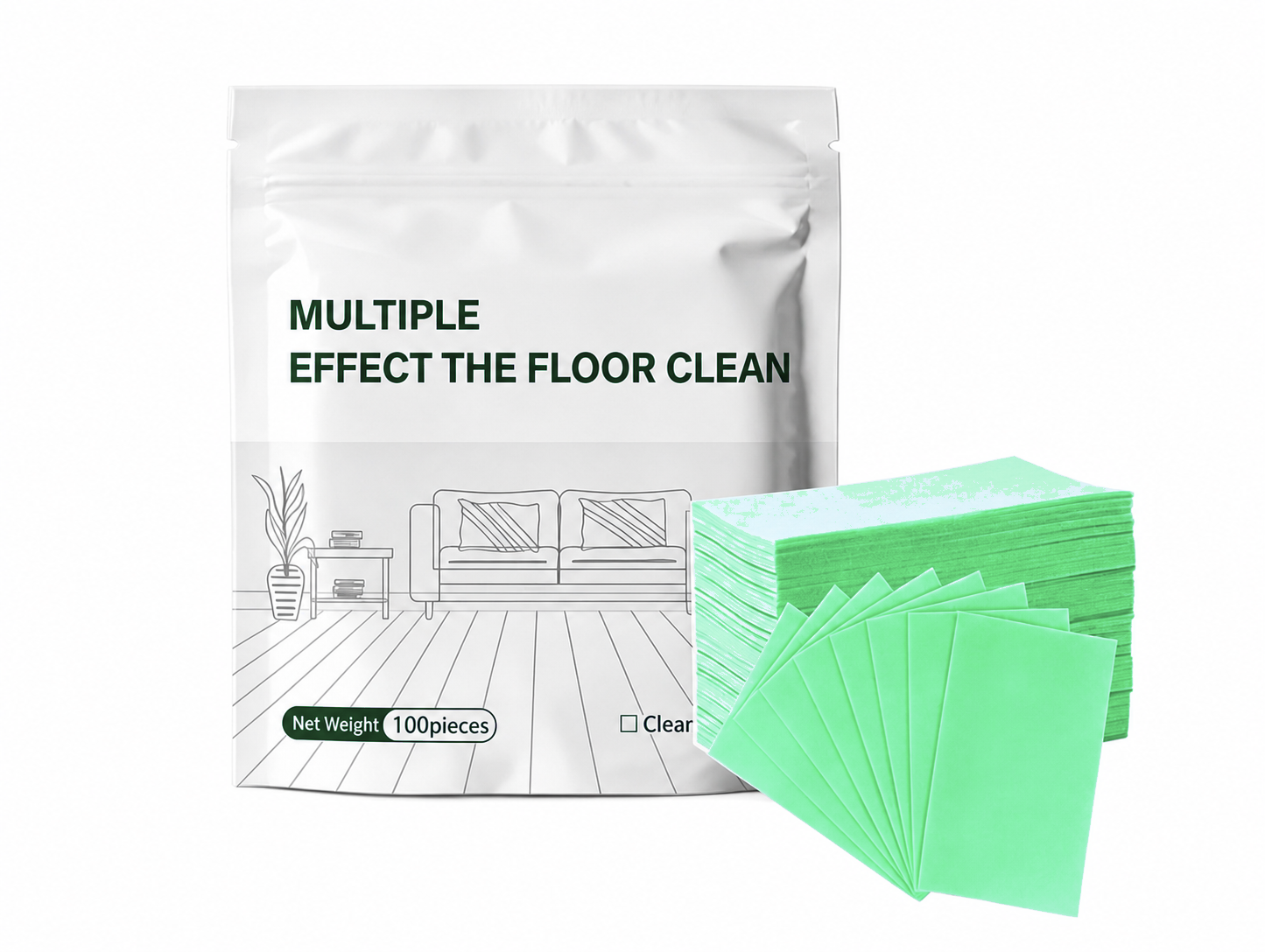 Green-Gardenia floor cleaning sheets pack
