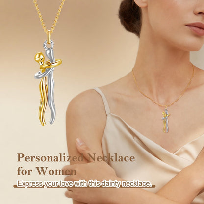 🔥90%off TODAY!丨Oneswear® Forever Embrace Necklace – A Symbol of Love & Connection--Gift Box Packaging🎁