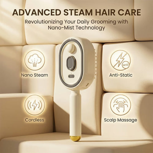 💆 5-in-1 Hair Repair Brush Fix Perm Damage & Static Flyaways Easily