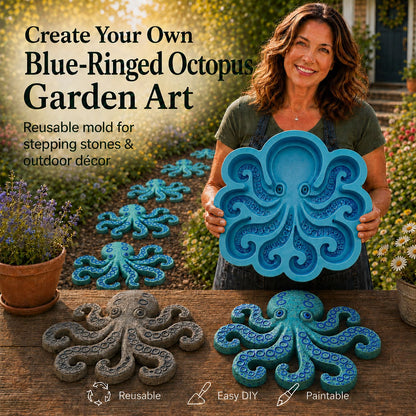 Octopus reusable garden art mold