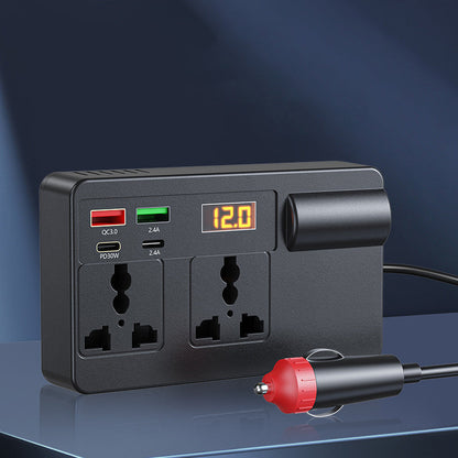 Billhol®🔥2026 New Arrivals: 55% Off for Limited Time!🔥🔋Portable Car Inverter 12V/24V to 220V with Digital Display