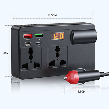 Billhol®🔥2026 New Arrivals: 55% Off for Limited Time!🔥🔋Portable Car Inverter 12V/24V to 220V with Digital Display